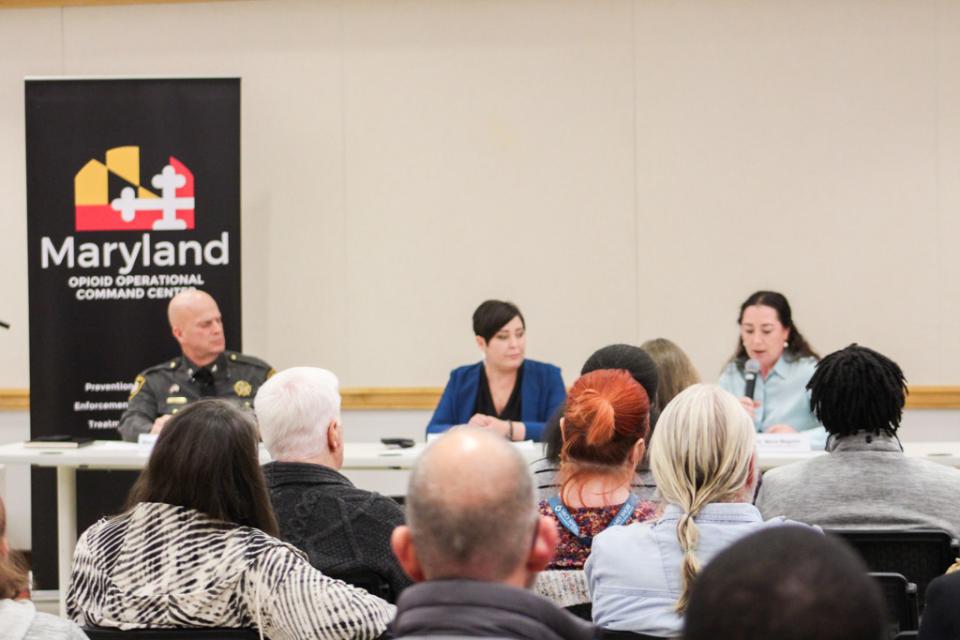Talbot County Sheriff Joe Gamble and Talbot County Department of Health Officer Dr. Maria Maguire joined Special Secretary of Opioid Response, Emily Keller, in the Community Overdose Action Town Hall Series hosted by the Opioid Operational Command Center.