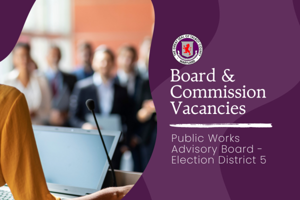Seeking Applicants for Public Works Advisory Board - District 5