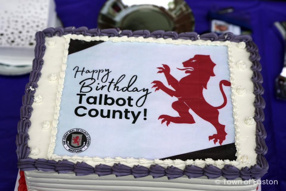 Cake was served to celebrate the birthday occassion. Photo Courtesy of Town of Easton.
