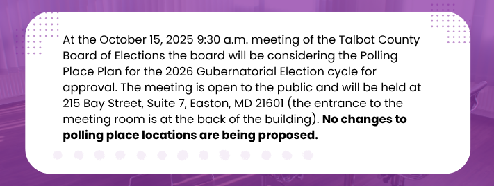 Polling Place Plan Notice